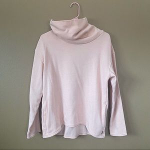 Burton pink pullover, NWOT, pockets, medium
